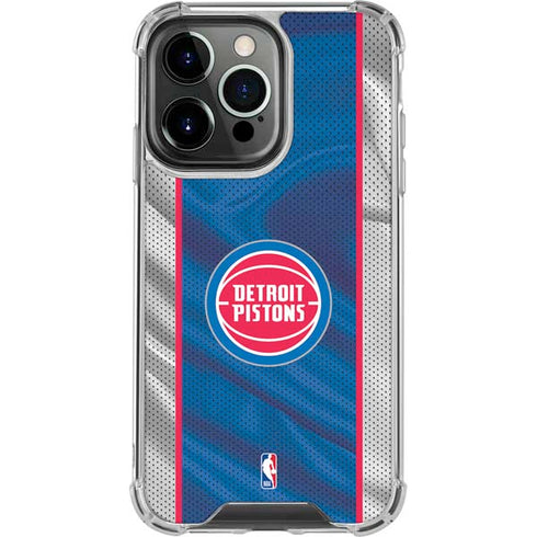 NBA Detroit Pistons Away Jersey iPhone 16 Pro Clear Case